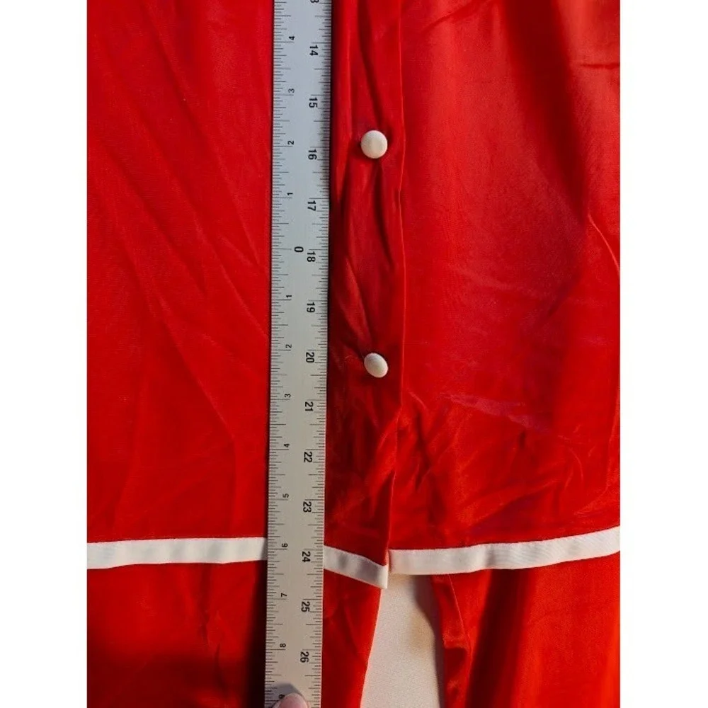 Vintage 60'S Henson Kickernick‎ Pajama Set Women's M Red Nylon Made in USA